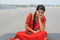 Tapsee in Red Saree Stills